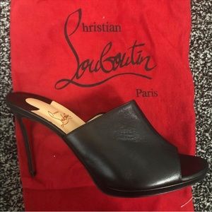 Christian Louboutin Black pigamule heels